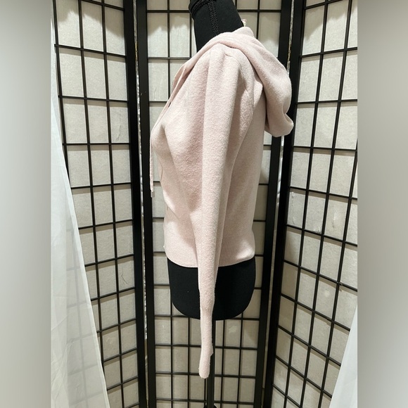 Pink Republic DUSTY ROSE ZIPPER FRONT CARDIGAN HOODIE, SIZE M: - Picture 6 of 9